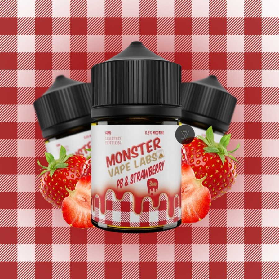 LIQUID MONSTER VAPE LABS PB STRAWBERRY - MVL PB STRAWBERRY - 60ML