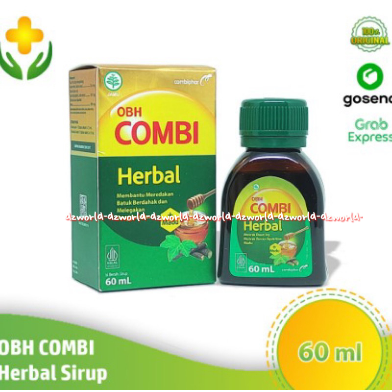 Obh Combi Herbal Ekstrak Daun Ivy 60ml Obat Batuk Syrup+Madu Membantu Meredakan Batuk Berdahak Dan Melegakan Tenggorokan