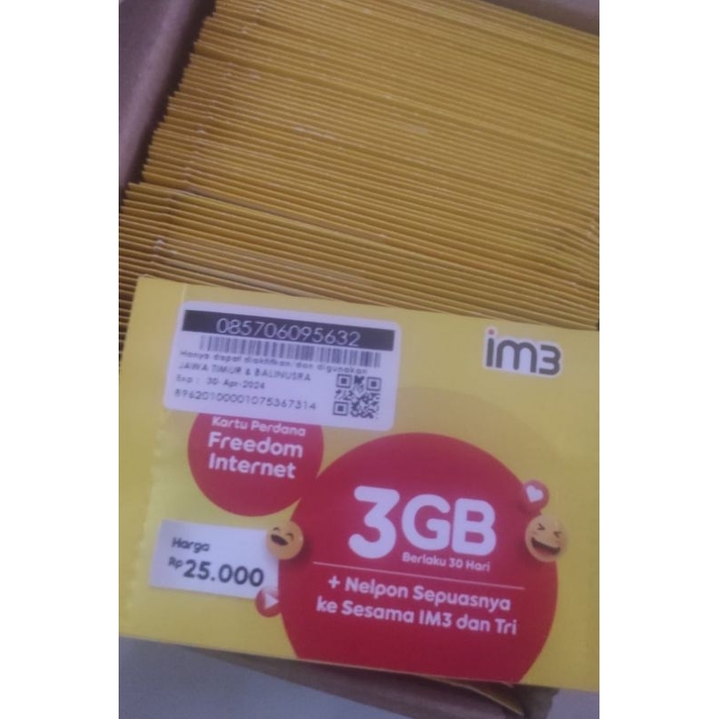 Perdana 3Gb Indosat exp 2026