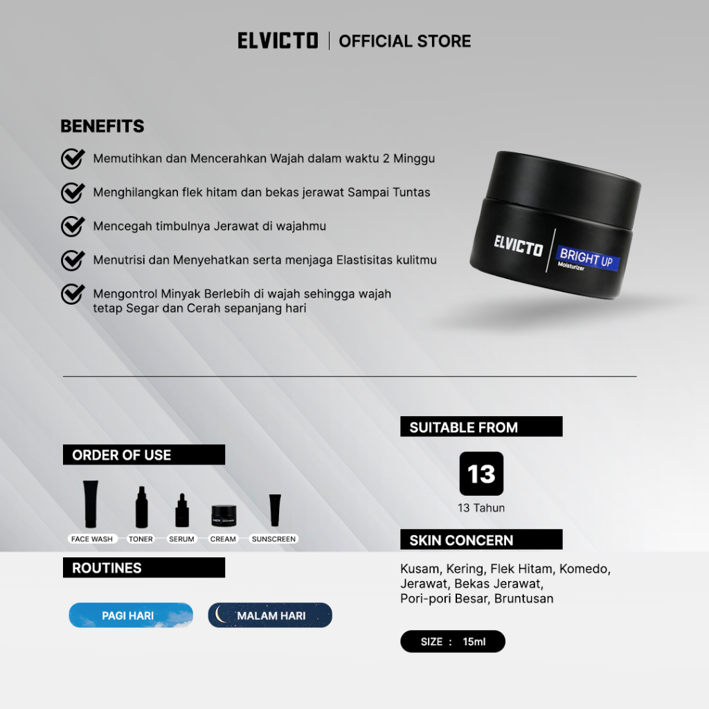 ELVICTO BRIGHT UP MOISTURIZER