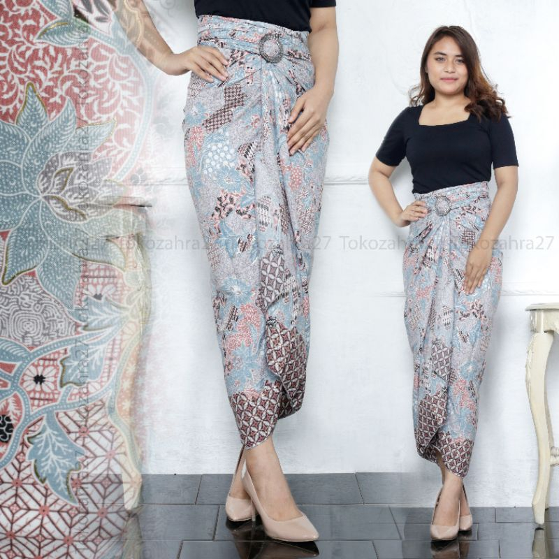 Rok Remple Batik Pinggang Karet Jumbo Kondangan MOTIF KUACI