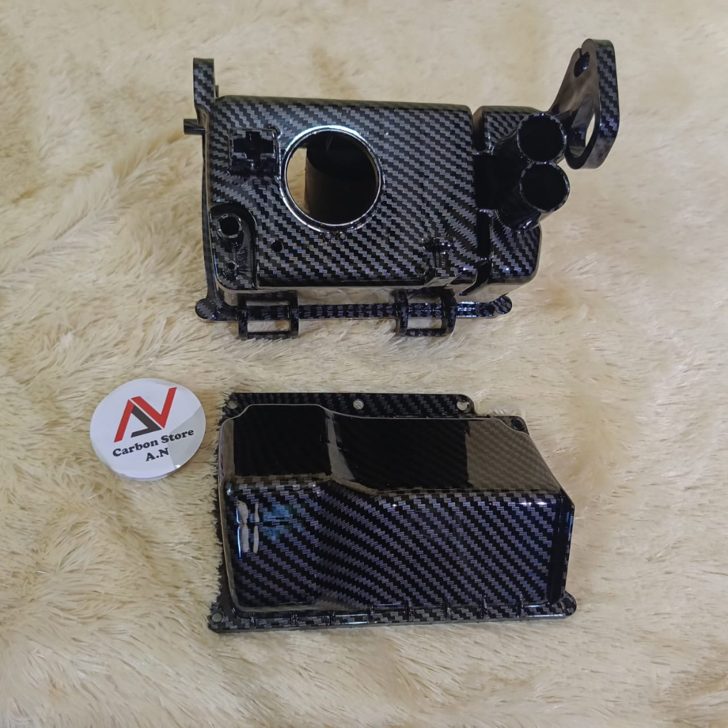 COVER TUTUP BOX FILTER 1 SET MIO KARBU SPORTY SMILE SOUL FULL CARBON - KARBON CELUP - KARBON WTP -