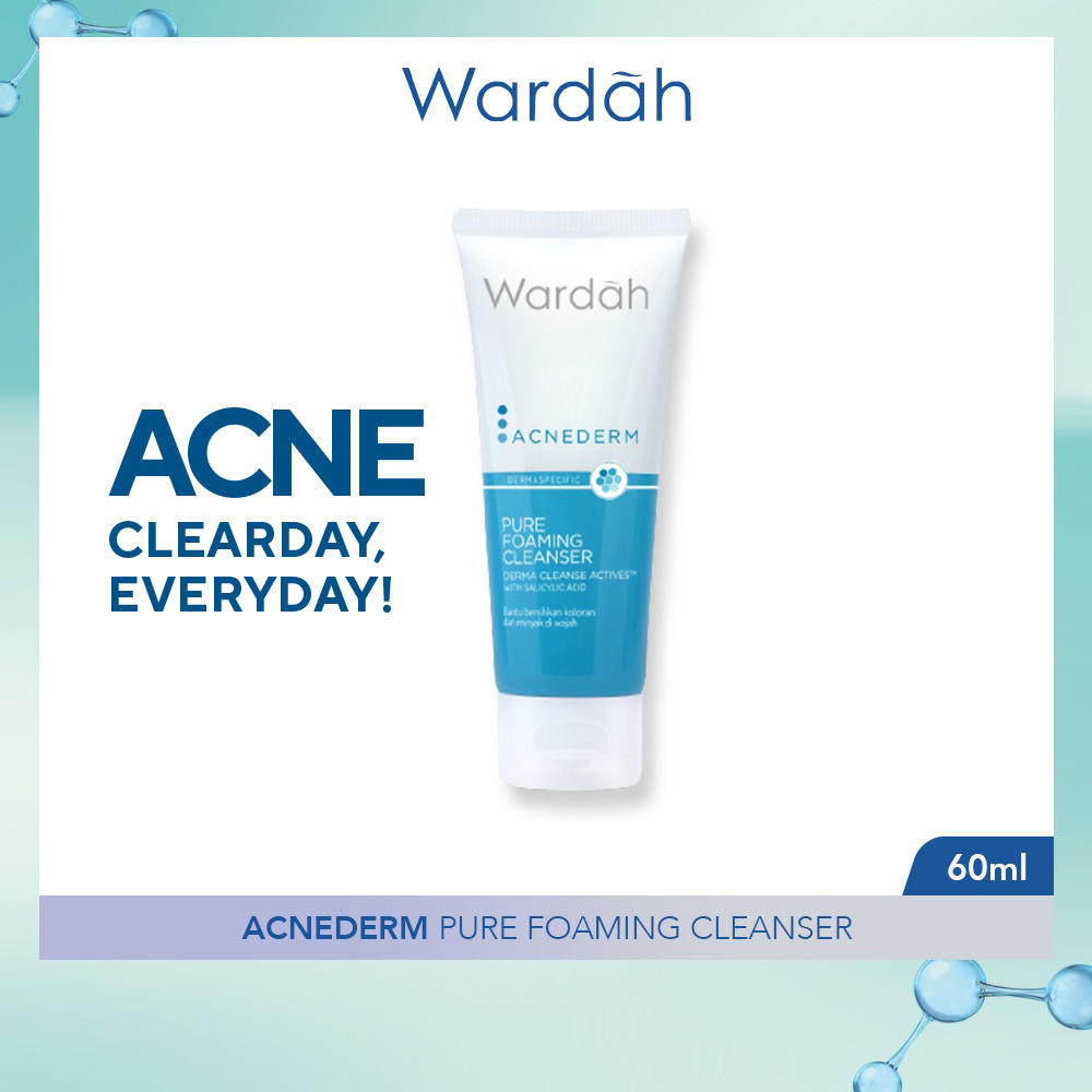 Wardah Acnederm Pure Foaming Cleanser - 60ml