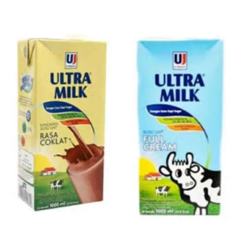 

ULTRAMILK Full Cream dan Cokelat 1000ml