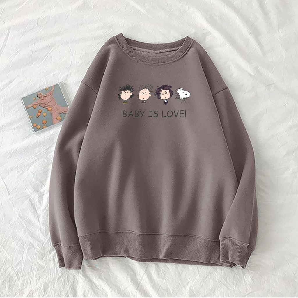 SNOOPY BABY IS LOVE Sweater Oversize M - L - XL - XXL