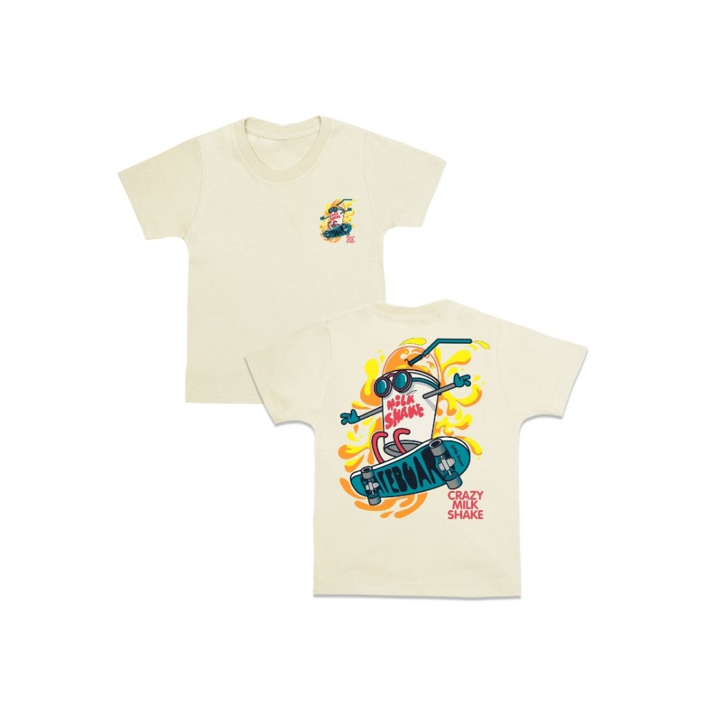 Little Fresco - Kaos Anak Tee Milk Shake Cream
