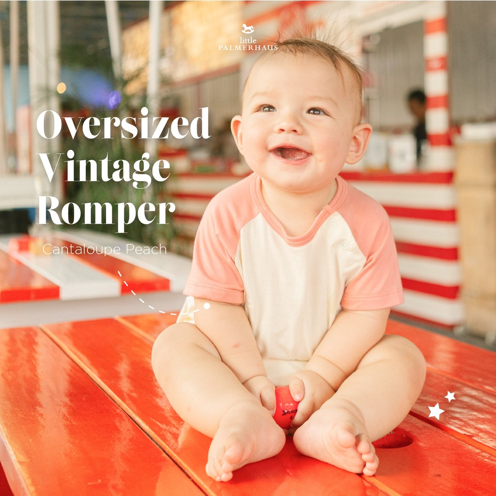 Little Palmerhaus - Baby Oversized Vintage Romper | Jumper Bayi