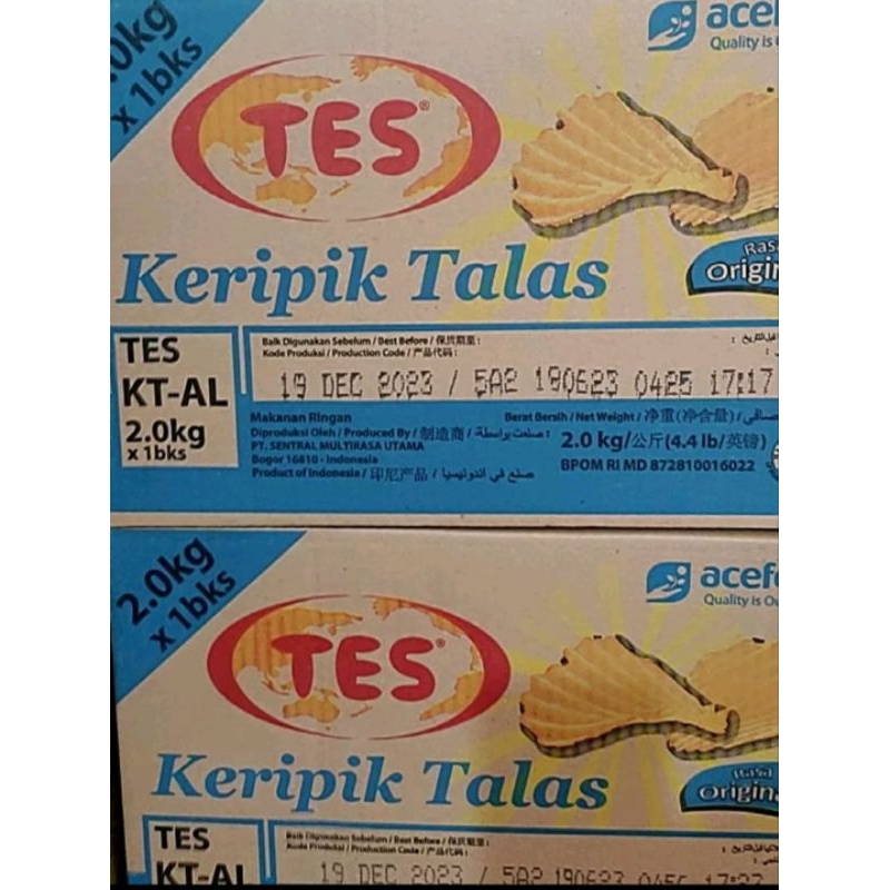 

Kripik talas TEST isi 2kg