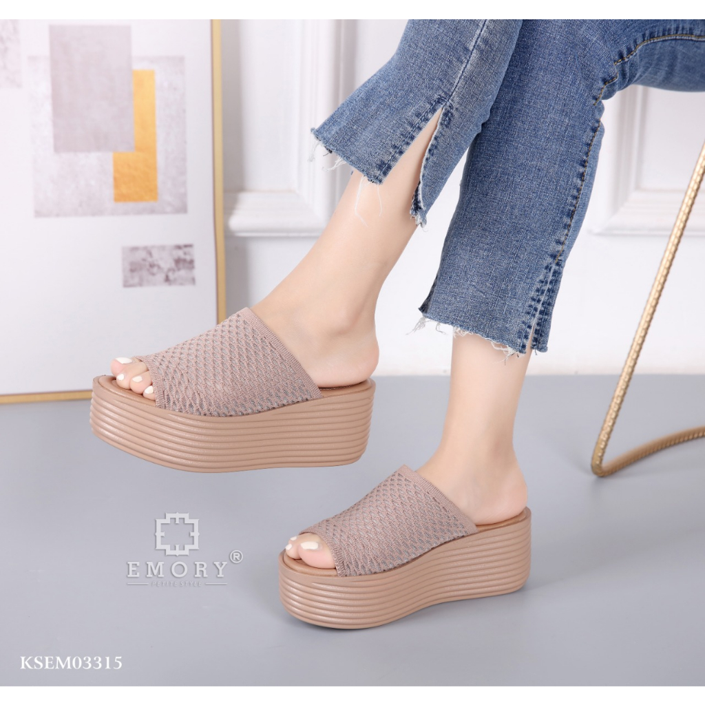 SANDAL WEDGES WANITA EMORYSTYLE   Barinna KSEMO 3315 MB