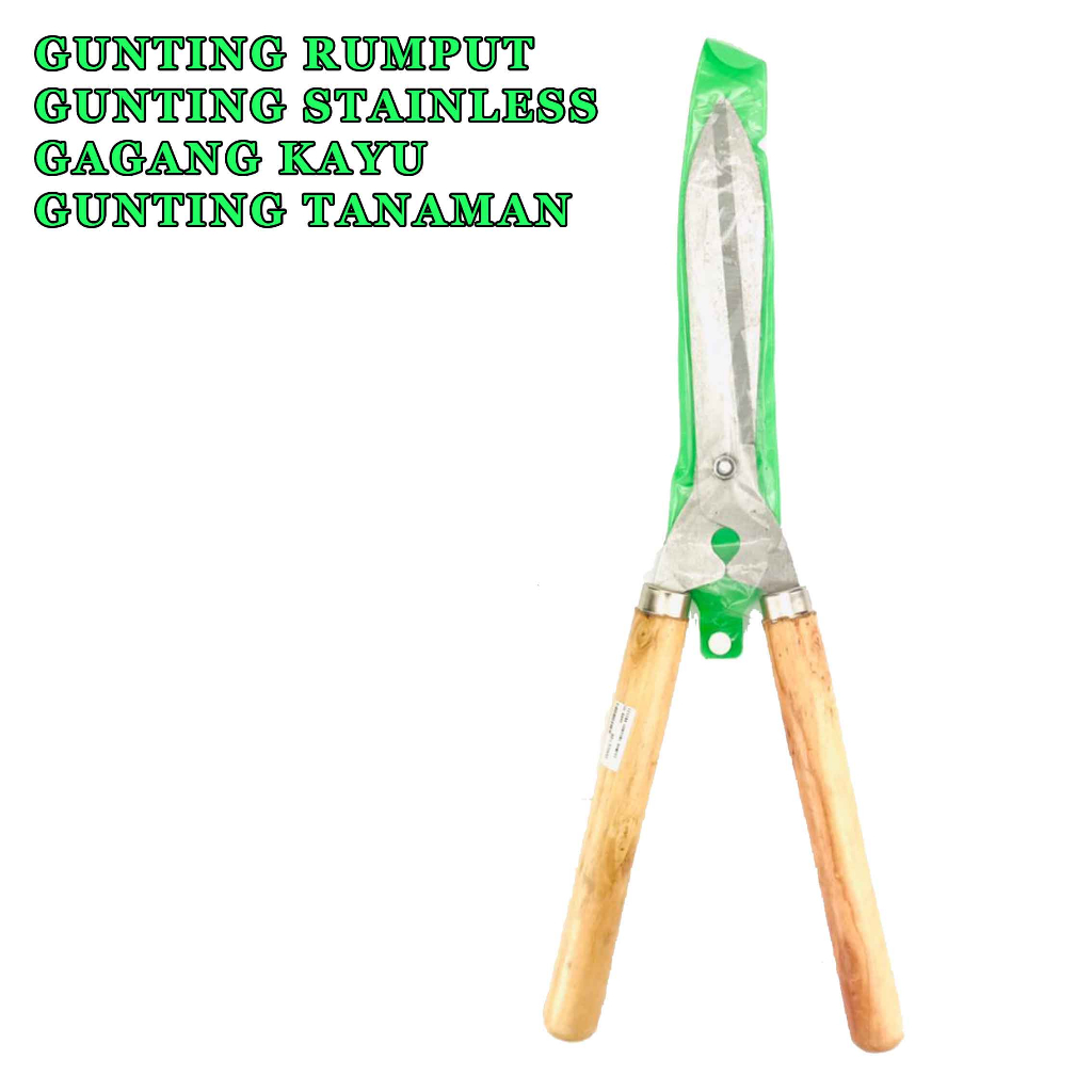 Gunting Gagang Kayu * Gunting Rumput * Gunting Stainless * Uk.47cm