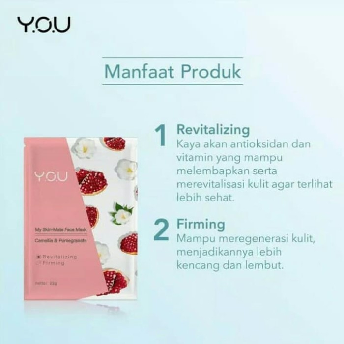 YOU My Skin-Mate Face Mask / Purifying Bubble Mask | Sheet Mask Masker Wajah