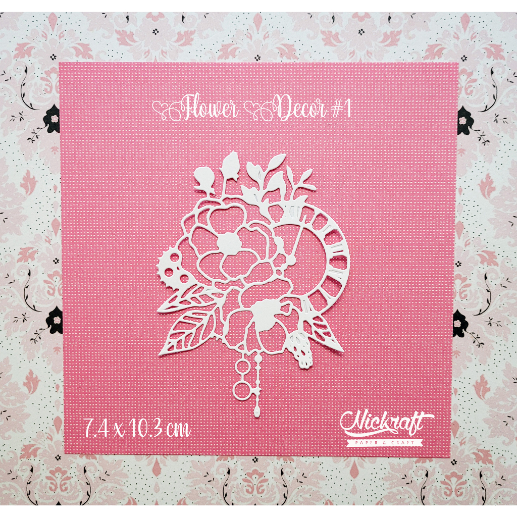 

FLOWER DECOR #1 - Hiasan Scrapbook Jurnal Die Cut Journaling Bujo