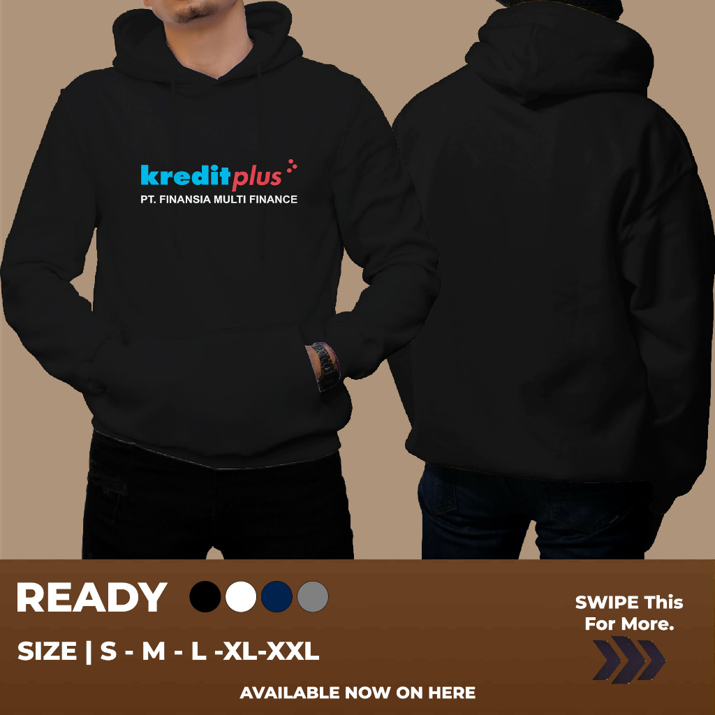 HOODIE KreditPlus Design Kredit Plus KEREN BANGET UNTUK PRIA
