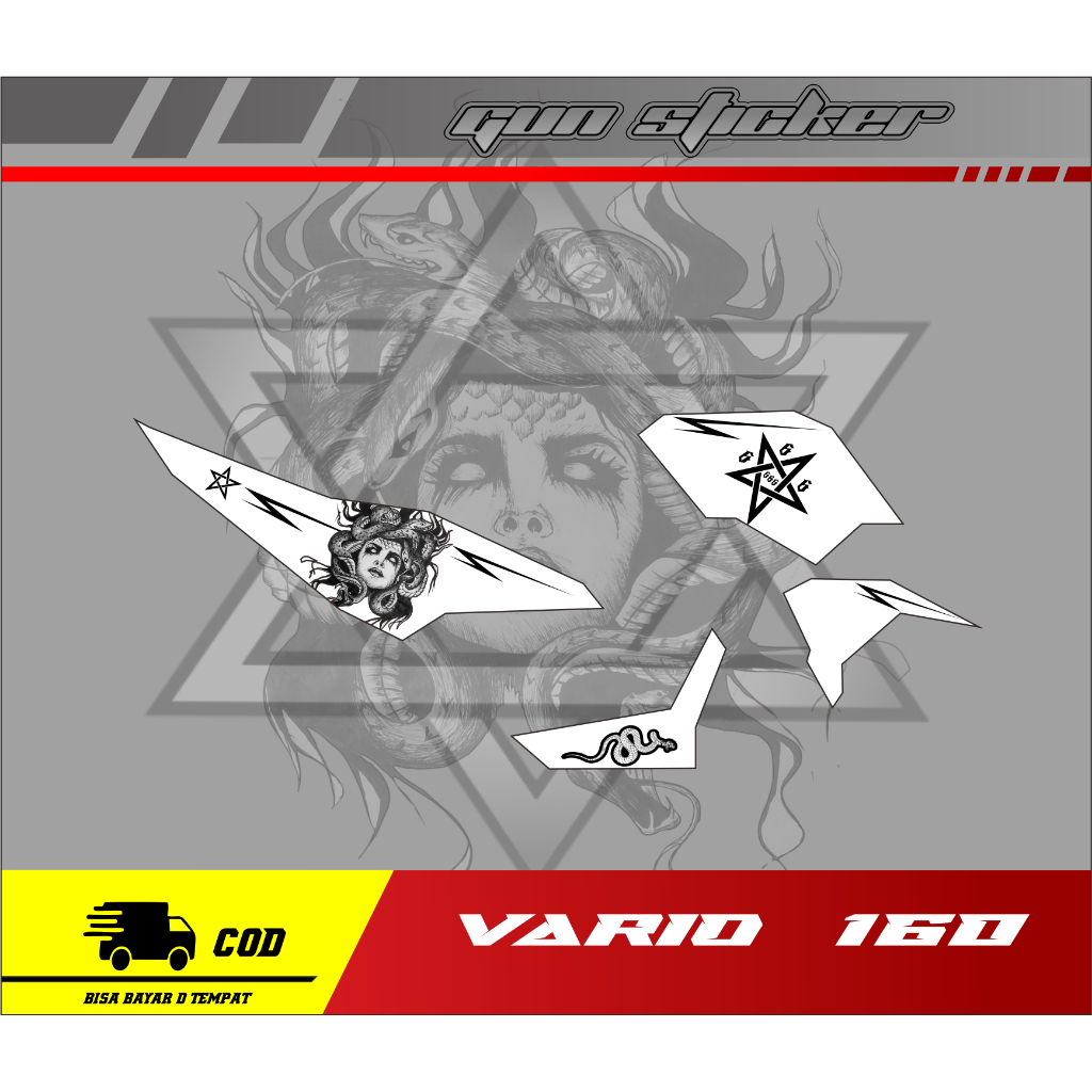 STRIPING TRANSPARAN MEDUSA VARIO NEW 160