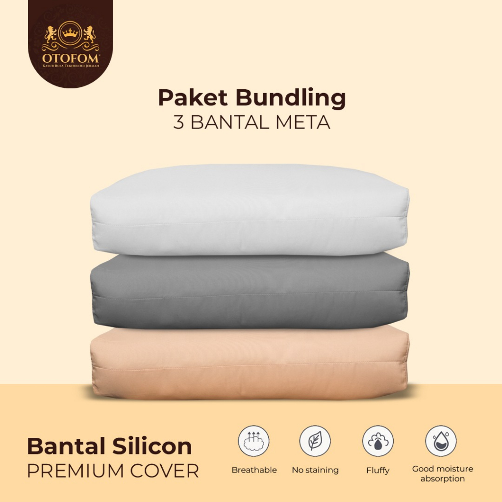 Otofom Bundling 3pcs Bantal Meta Hollow Silicon Premium