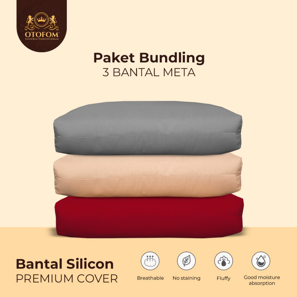 Otofom Bundling 3pcs Bantal Meta Hollow Silicon Premium