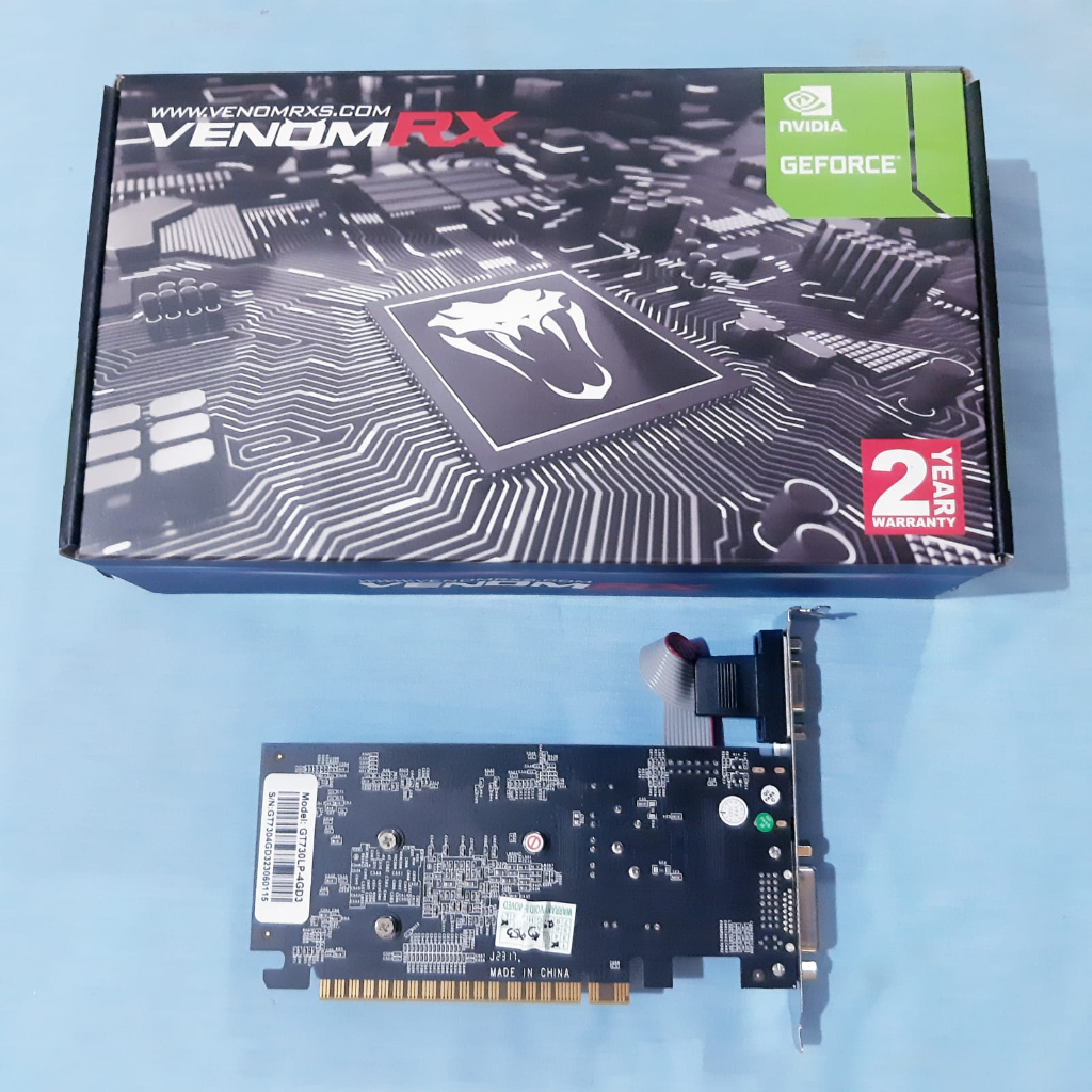 VGA VenomRX GT730 4GB DDR3 NVIDIA VGA 4GB NVIDIA GT730 VENOM RX DDR3 Geforce HDMI DVI Dsub GT 730