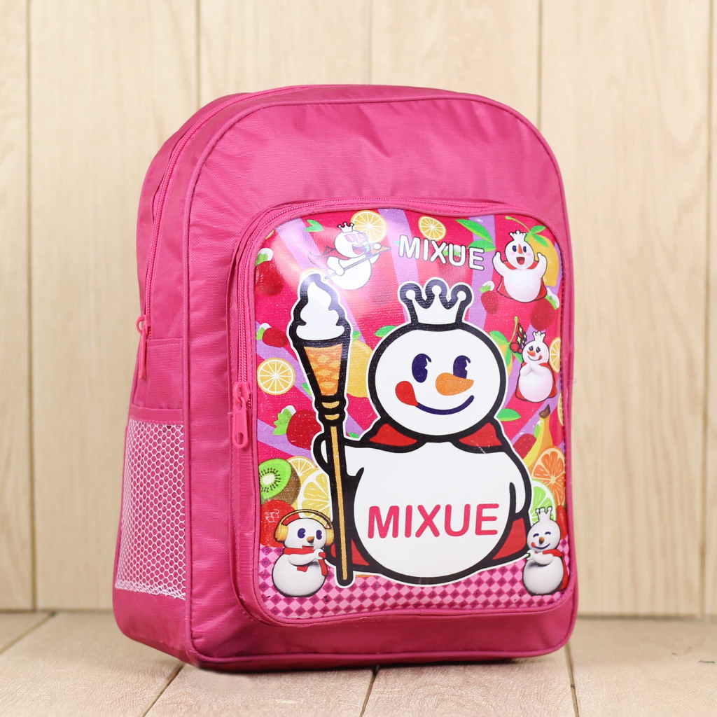 Ransel Anak Lucu Karakter Mixue Pink Ukuran Anak TK Tas Anak Paud Mixue Mini Cantik Bisa Untuk Ngaji Ransel Mini Paud Terbaru