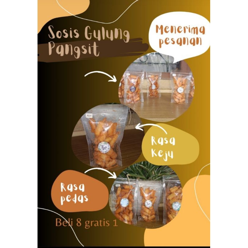 

Makanan ringan, Sosis gulung pangsit