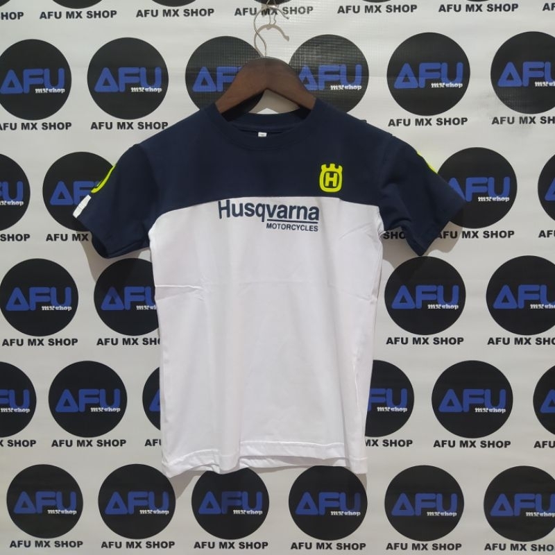 KAOS TSHIRT ANAK HUSQVARNA LENGAN PENDEK TRAIL MOTOCROSS RACING TRABAS ADVENTURE UNISEX BAJU KAOS AN