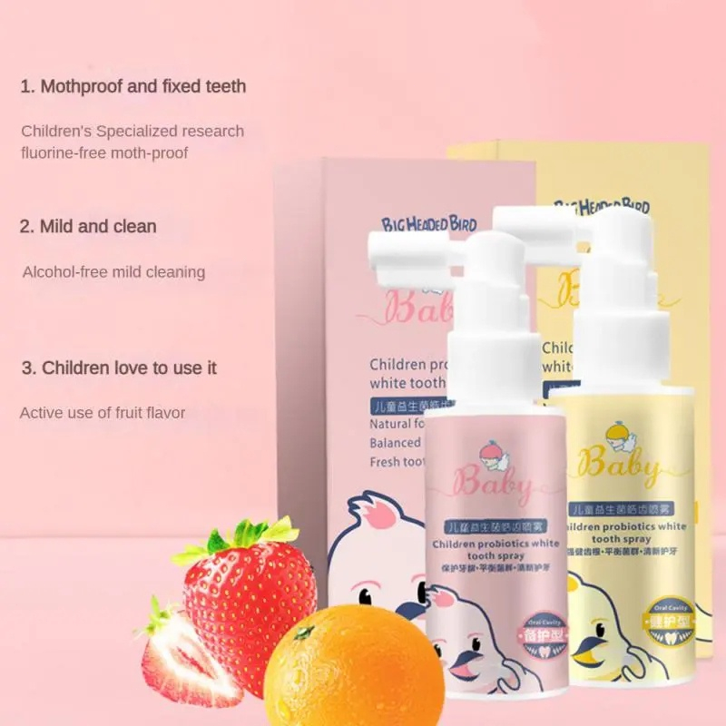 [COD] Baby Oral Cleansing Spray 40ml - 1-12 Years Old Children Probiotics Healthy Tooth Anti-Moth Repair Cavity