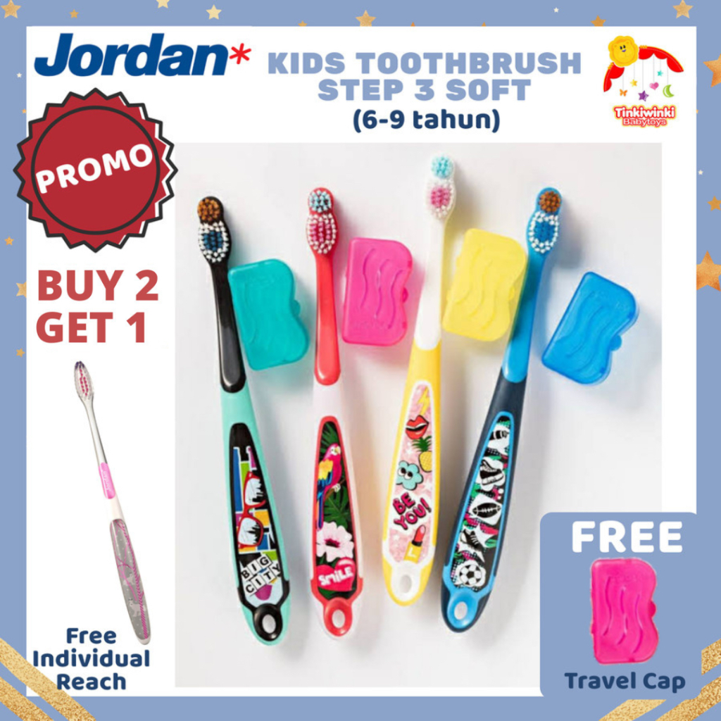 JORDAN step 3 SOFT 6-9 YEARS Kids Baby Toothbrush PROMO