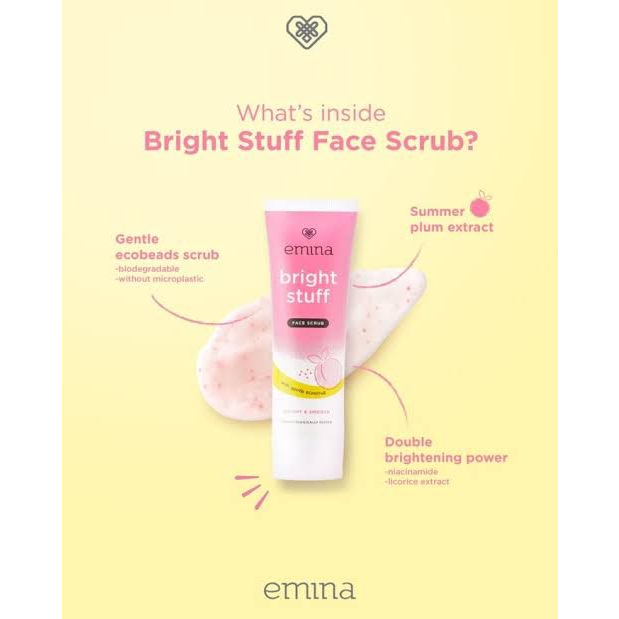 Emina Bright Stuff Face Scrub 50ml - NEW SCRUB