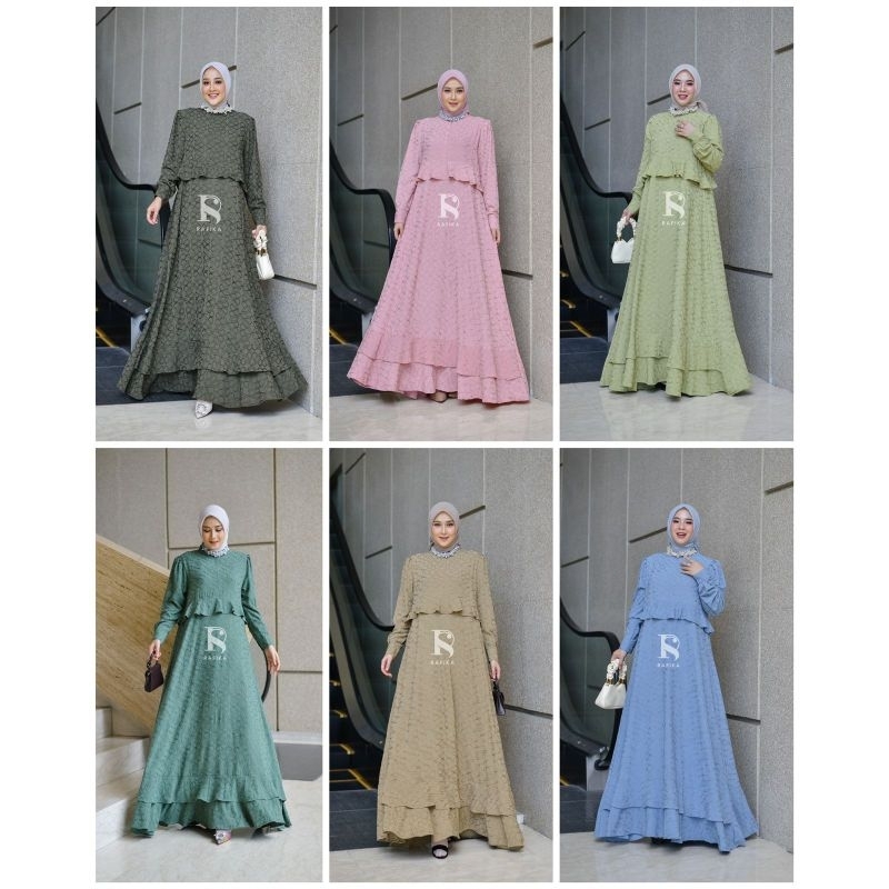 Ready Kamila Dress Rafika dan Berry Set by Rafika Store Setelan Muslim Original