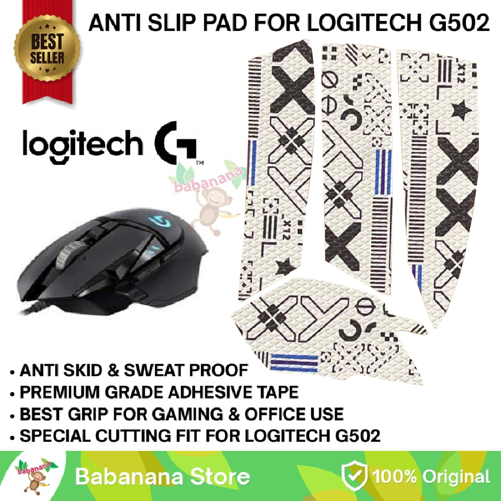 Stiker Non Slip Mouse Logitech G502 Sticker Anti Keringat Sweatproof