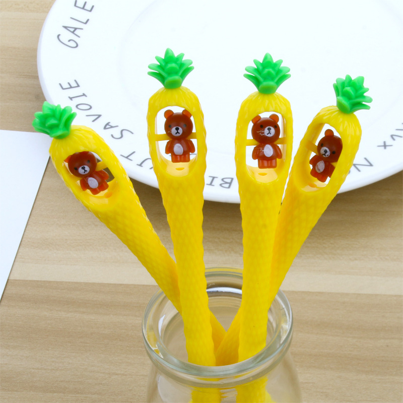 

PULPEN GEL MOTIF NANAS RILAKKUMA / BOLPOIN GEL MOTIF PINEAPPLE / PULPEN CAIR BENTUK NANAS IMUT ATK