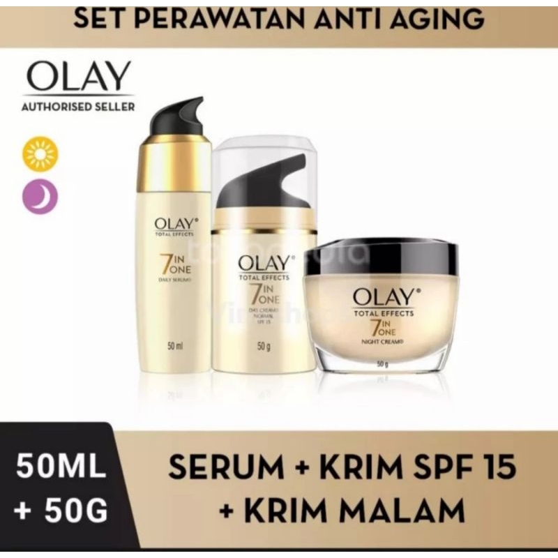 OLAY total effects 7in1 set perawatan anti aging