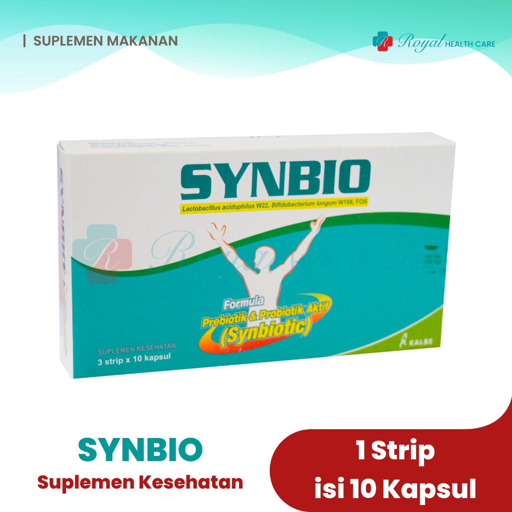 SYNBIO STRIP ISI 10 TABLET Suplemen Kesehatan Fungsi Pencernaan