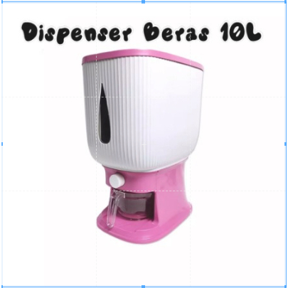 [ Cinicini ] Dispenser Beras 12 Liter / Tempat Beras Otomatis / Wadah Beras / Dispenser Beras Praktis