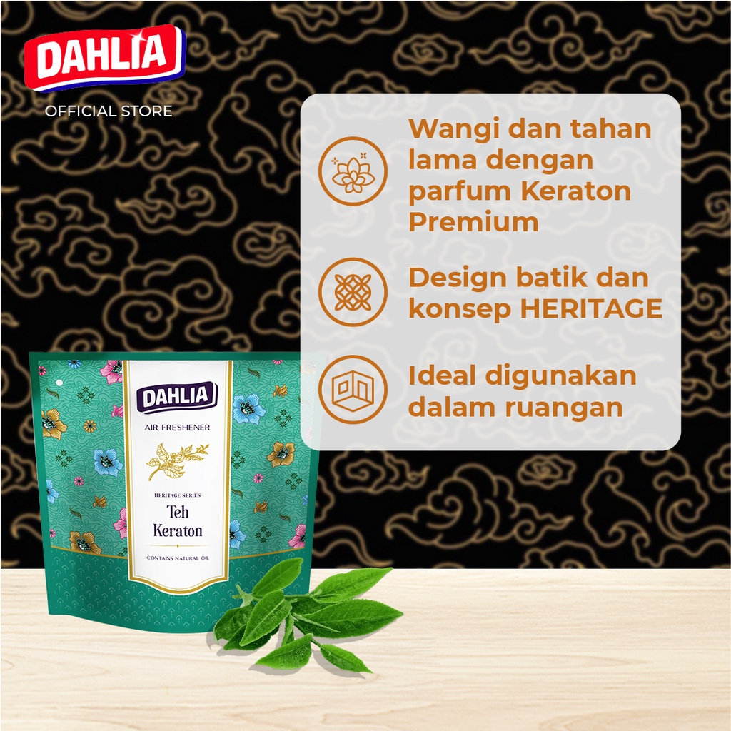 LB ~ ready! Dahlia Heritage Series Air Freshener One For All Pengharum Ruangan 75gr - Teh Keraton Pengharum Pewangi Ruangan