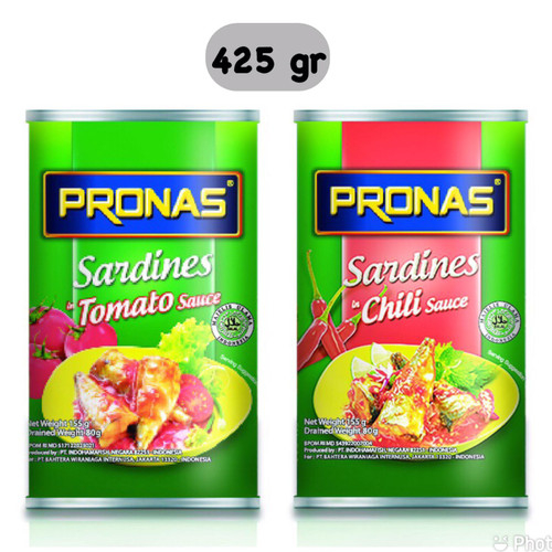 

Pronas Sarden Saus Tomat Cabe Sardines Tomato Chili Sauce 425 gr 425gr - Saus Tomat