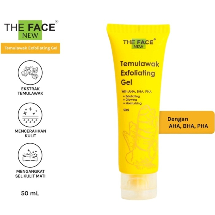 THE FACE TEMULAWAK EXFOLIATING GEL 50ML / AHA BHA PHA