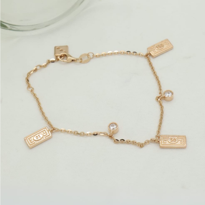Gelang RG Monopoly Collection BC220713 SDW Gold 18K