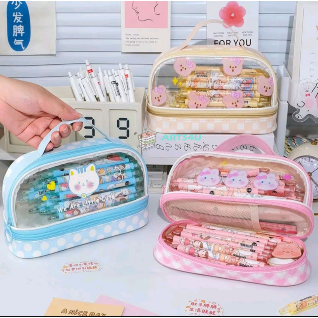 

Kotak Pensil Tas Sleting 2 Tempat Karakter Lucu
