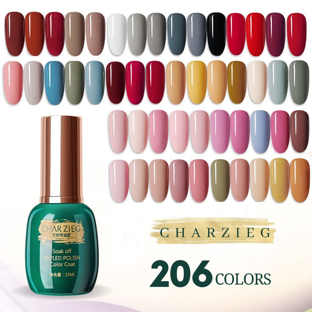 (101 - 132) CHARZIEG Gel Polish 15ml uv led gel polish kutek gel charzieg nail extension kupal