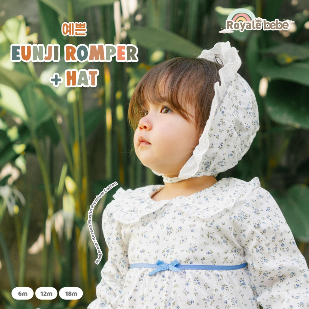 Royale Bebe Eunji Romper + Hat / Baby Romper