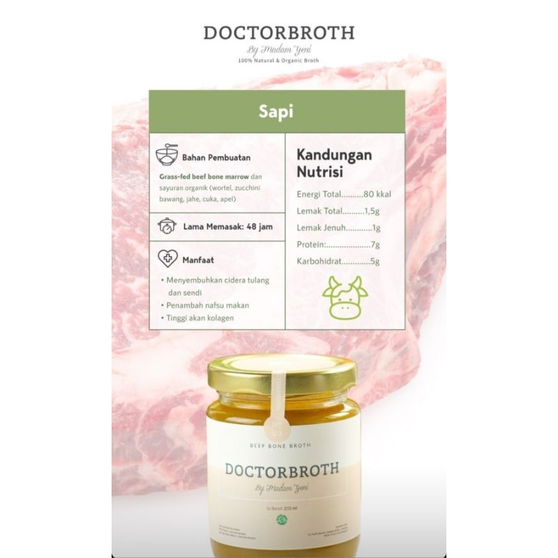 

Ready stock, Premium Beef Bone Broth Doctor Broth