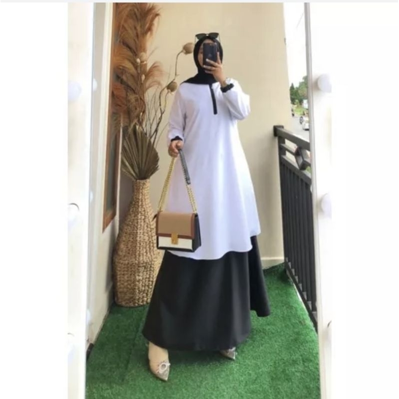 GAMIS TOYOBO HITAM PUTIH