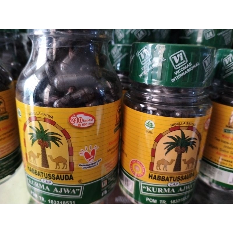 HABBATUSSAUDA KURMA AJWA 120 DAN 210 KAPSULL ORIGINAL 100%