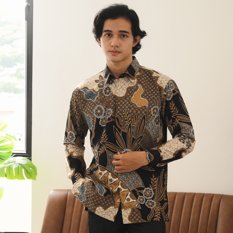 Batik Ayman - RAHARDIAN BROWN | Kemeja Batik Pria Katun Solo Halus Mewah Premium