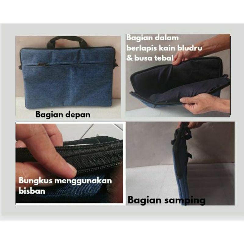 Tas laptop 14inch water proof(dilengkapi tali panjang)