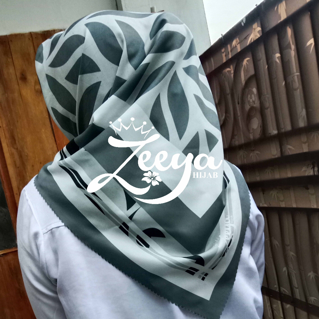 Kerudung VOAL hijab wanita fullprinting premium lasercut Gratis peniti hijab bross dll gambar realpict/Zeeyahijab