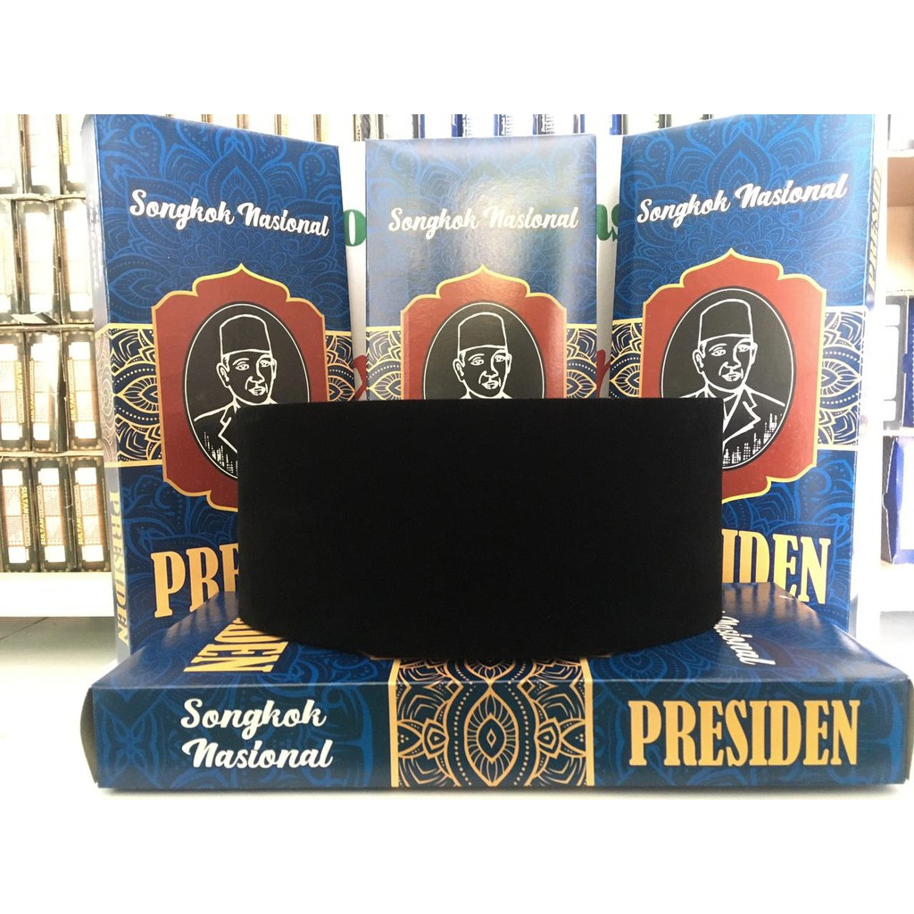 NUZ PECI Anak &amp; Dewasa - Songkok Nasional Presiden Hitam Polos Standar Beludru Laki Pria Remaja Tanggung Muslim Santri Sholat Topi Kopiah Kopyah Songko Jumatan Lurah Formal Murah Tinggi 8 9 cm 8cm 9cm Ukuran 50 51 52 53 54 55 56 57 58 59 Sarung Baju Koko