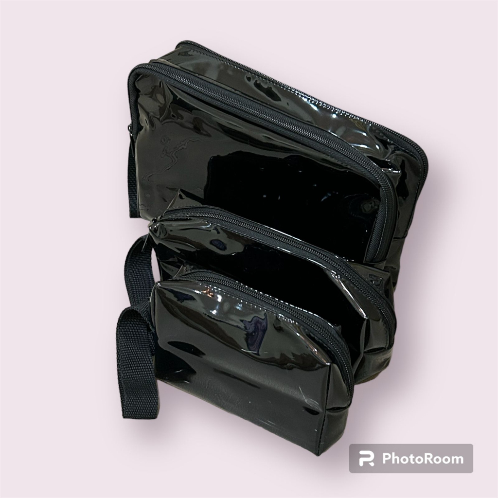Tas Pouch Kosmetik Polos Transparan / Tempat Make Up / Cosmetic Bag / Pouch Travel / Washbag / Tas Kosmetik multifungsi