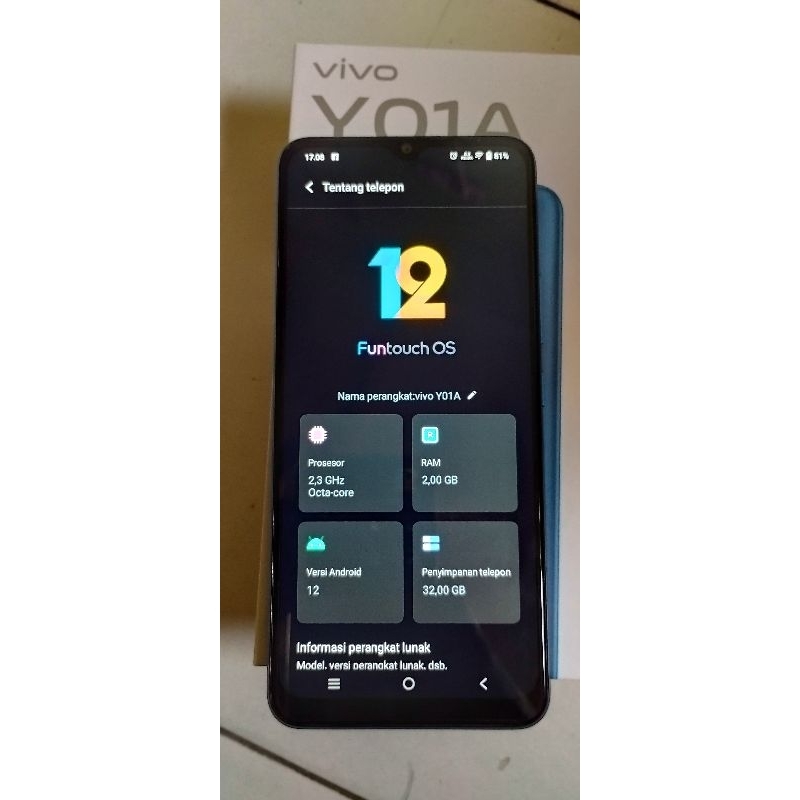 vivo Y01A second ram 2/32