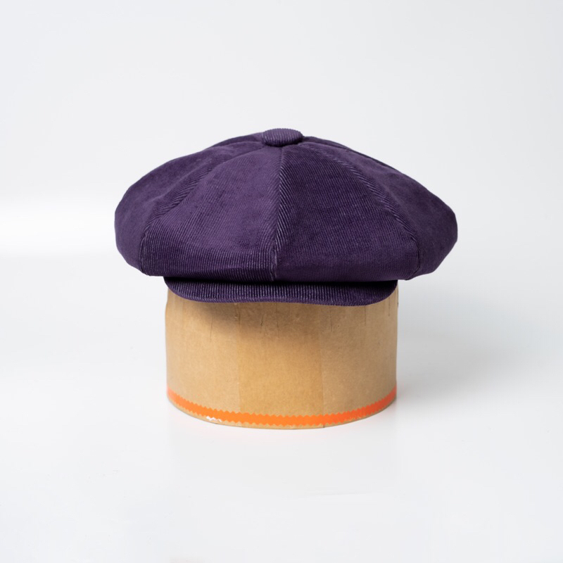 Newsboy Corduroy Ungu Series #tomshelbyid - TOPI KLASIK